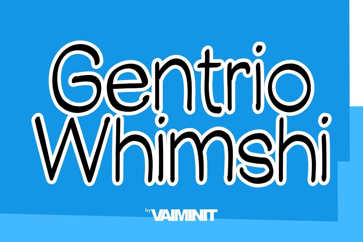 フォント Gentrio Whimshi