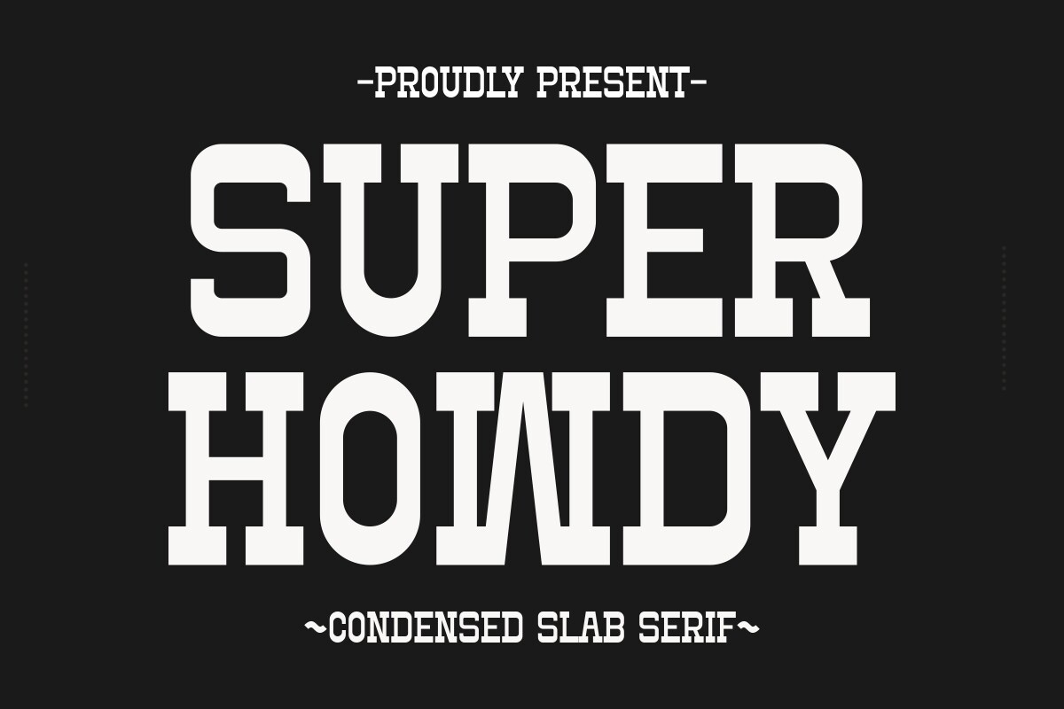 フォント Super Howdy