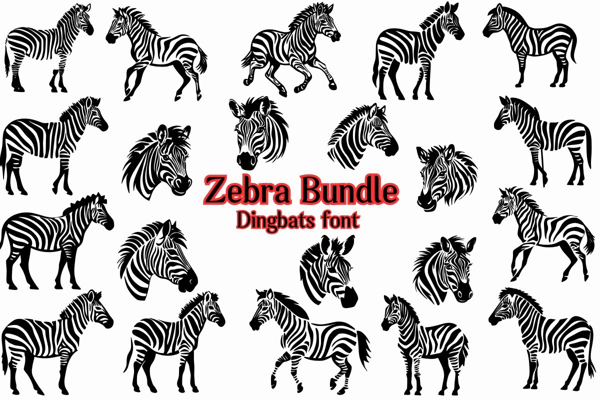 フォント Zebra Bundle