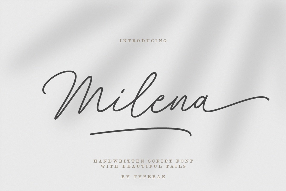 フォント Milena