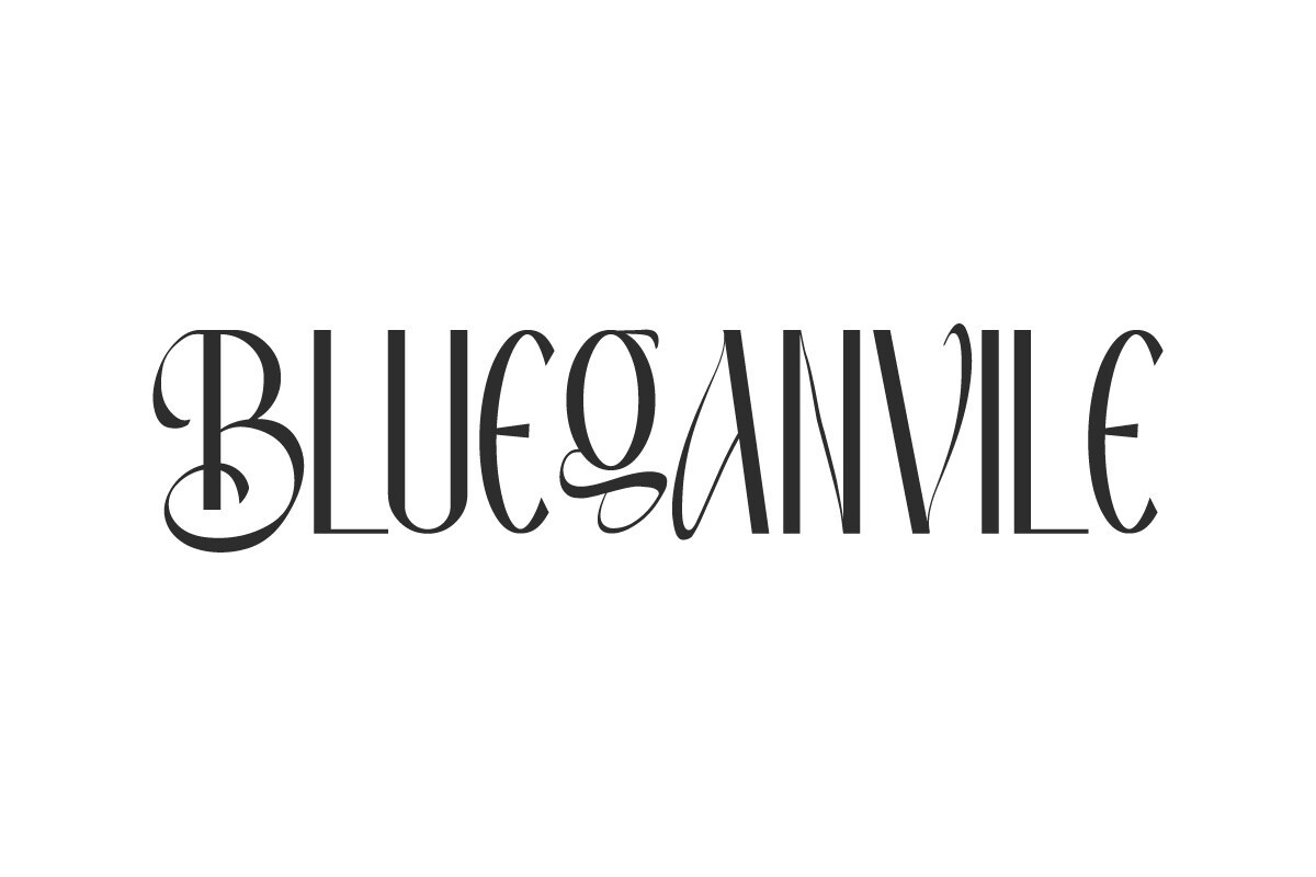 フォント Blueganvile