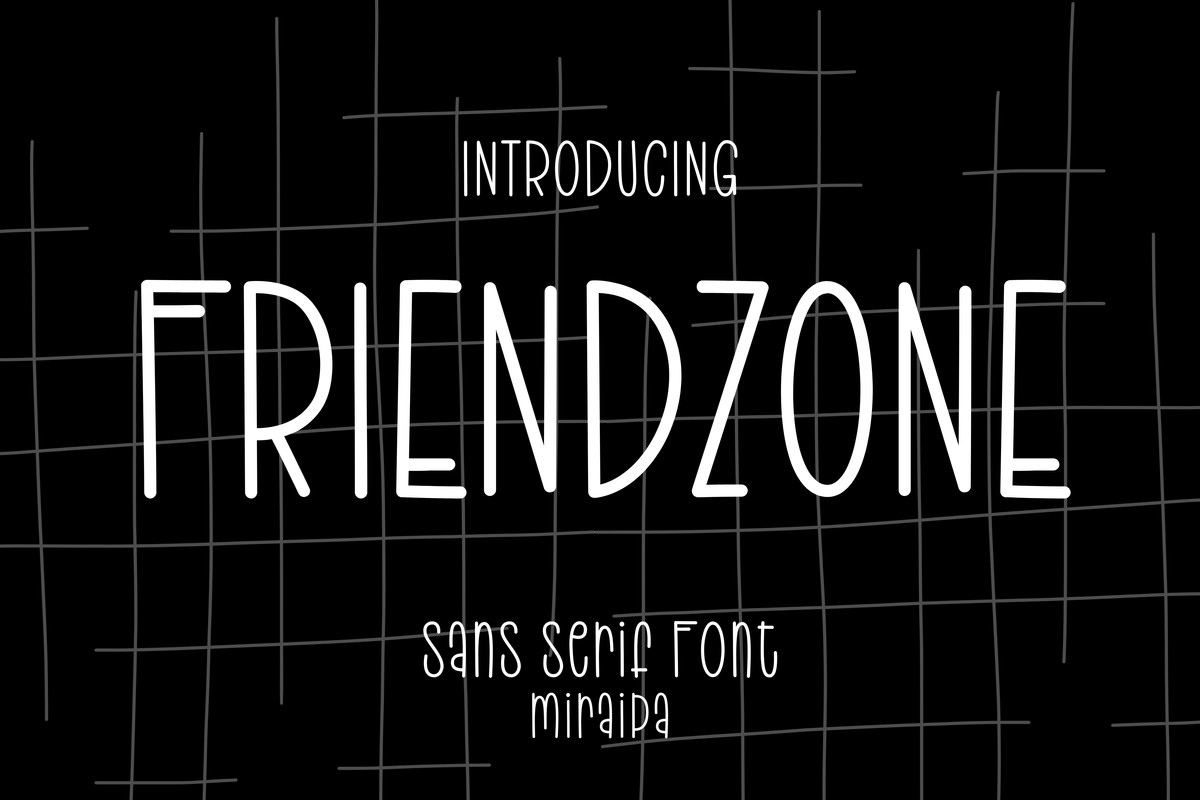 フォント Friendzone