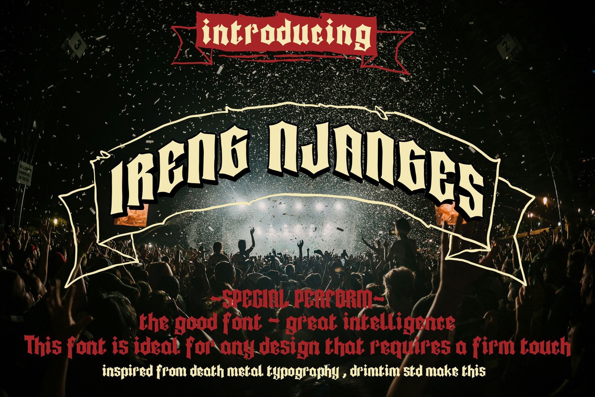 フォント Ireng Njanges