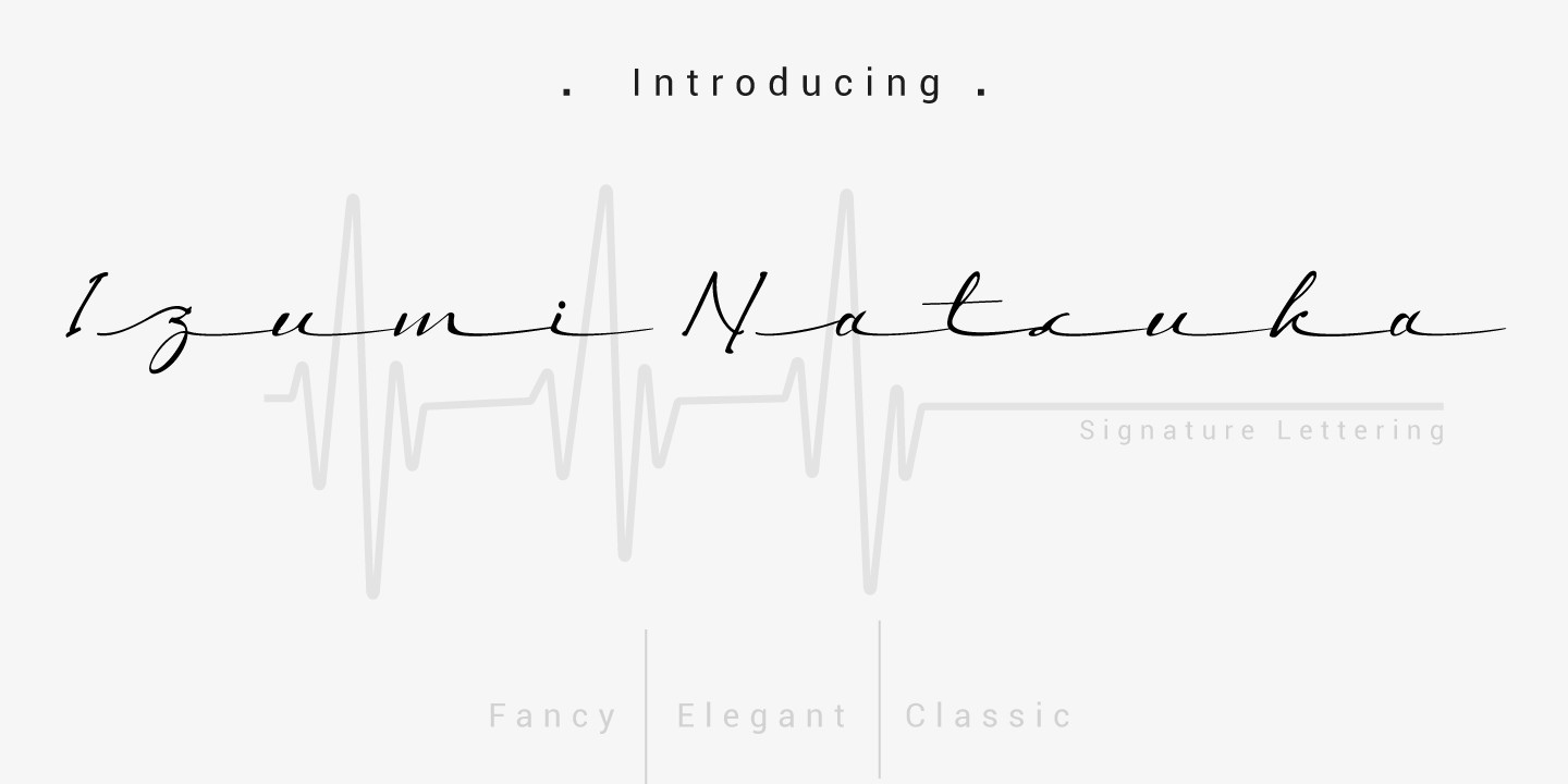 フォント Izumi Natsuka