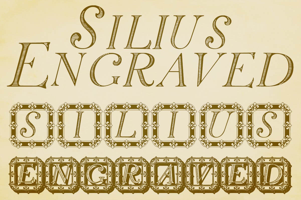 フォント Silius Engraved