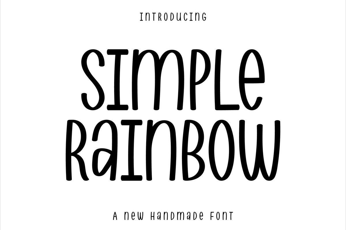 フォント Simple Rainbow