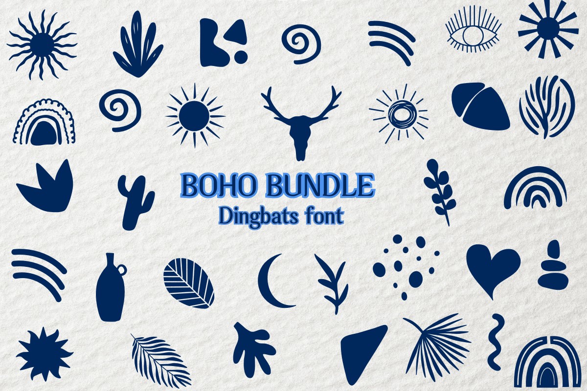 フォント Boho Bundle
