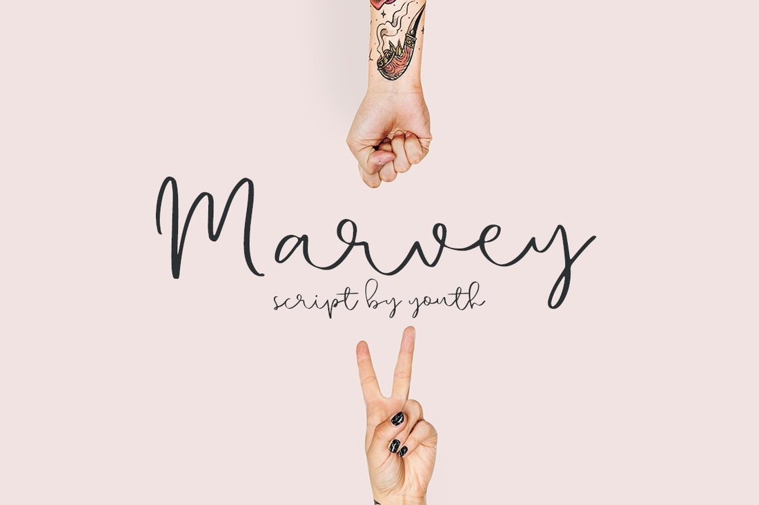 フォント Marvey Script