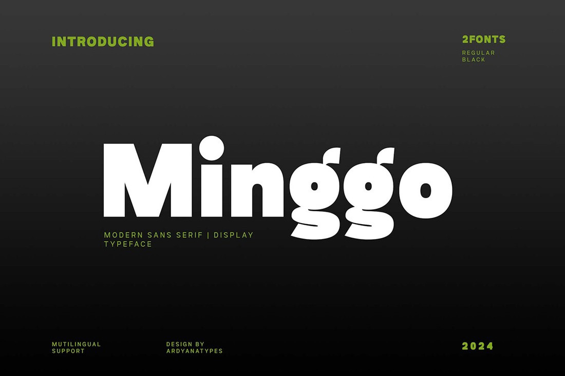 フォント Minggo
