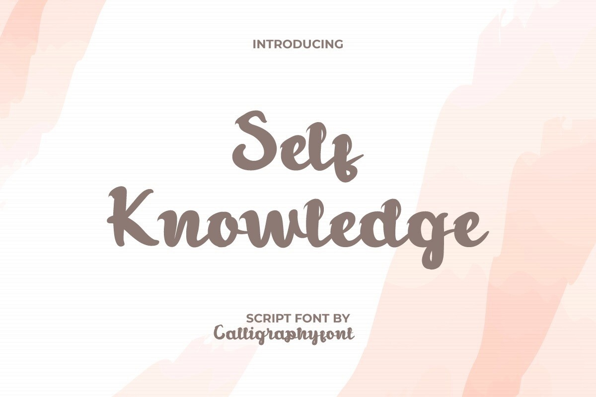 フォント Self Knowledge