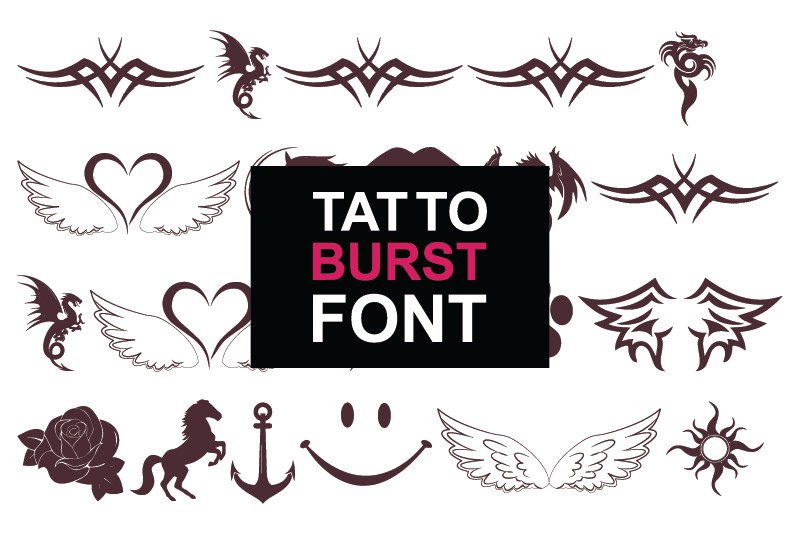 フォント Tatto Burst