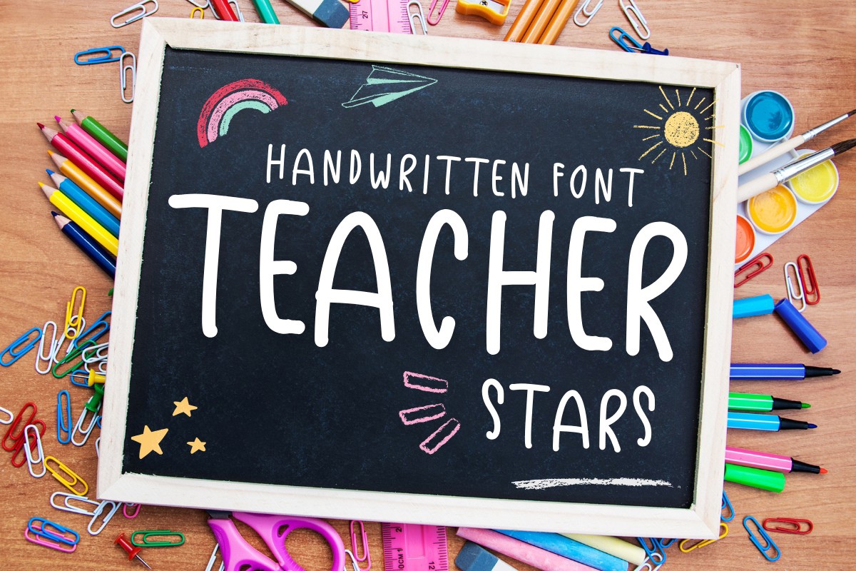 フォント Teacher Stars
