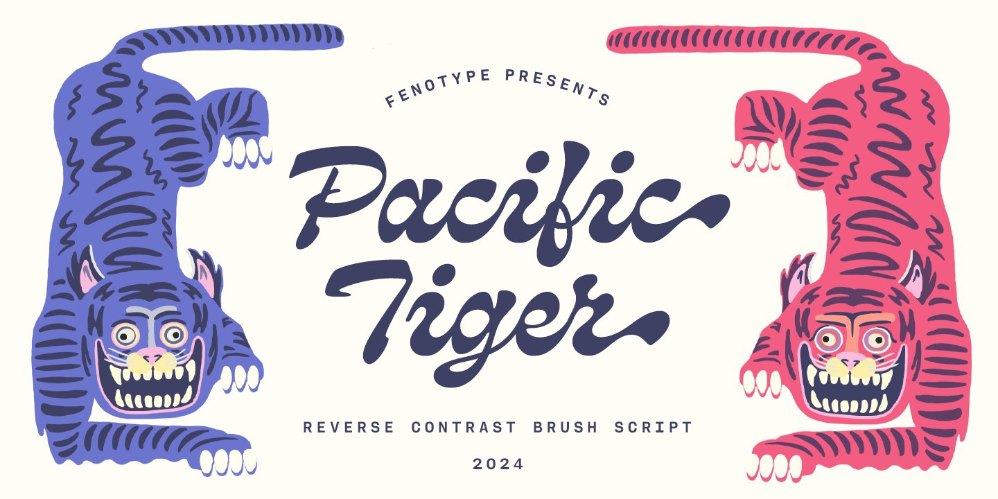 フォント Pacific Tiger