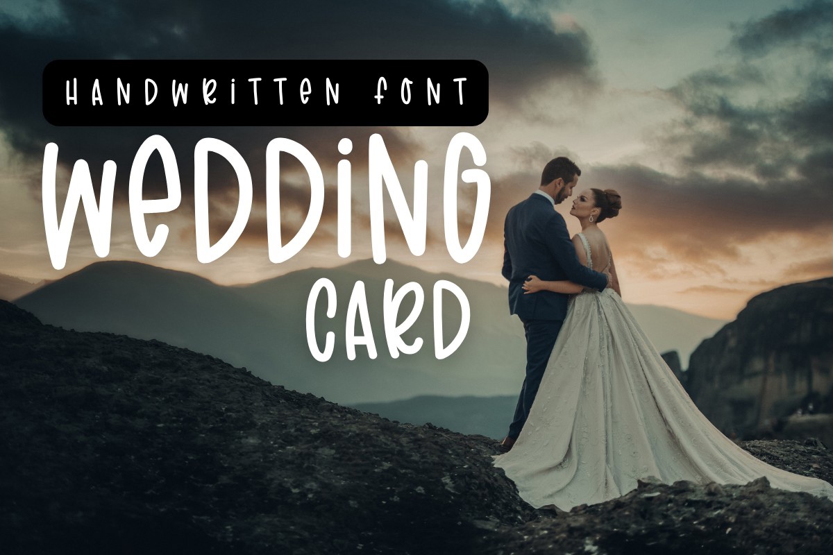 フォント Wedding Card