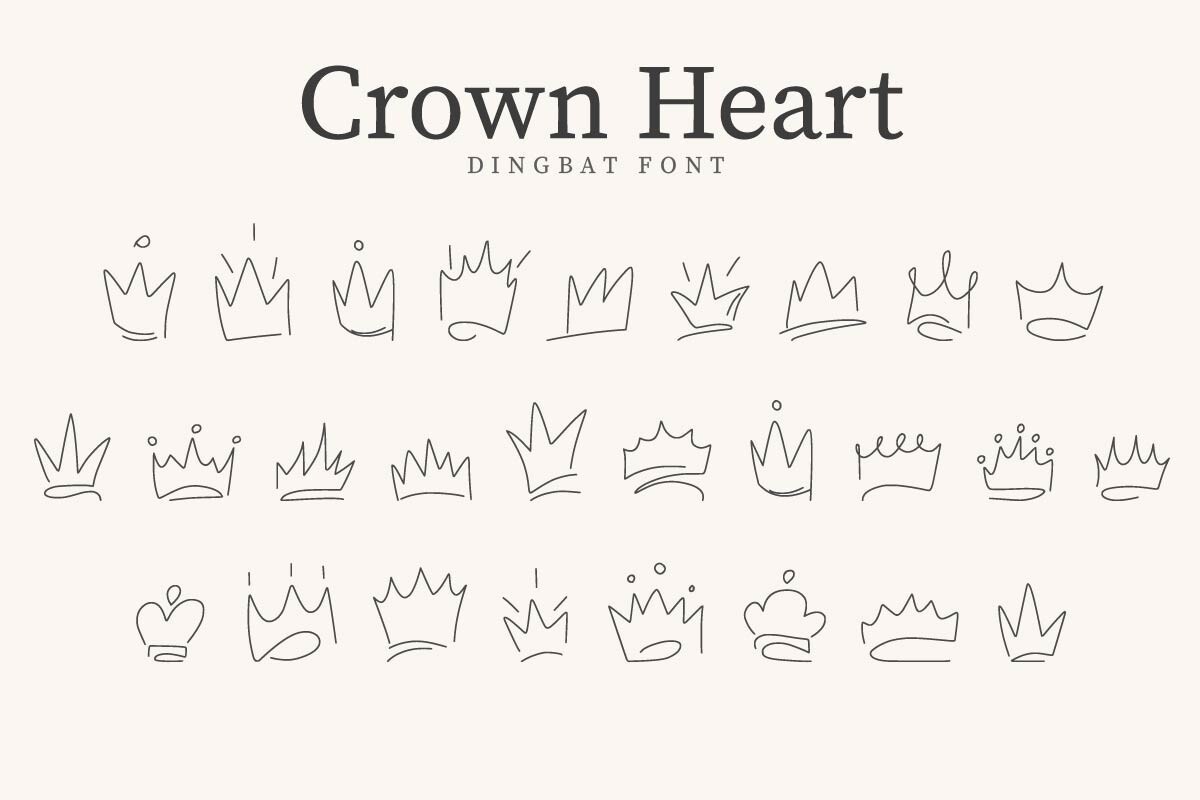 フォント CrownHeart