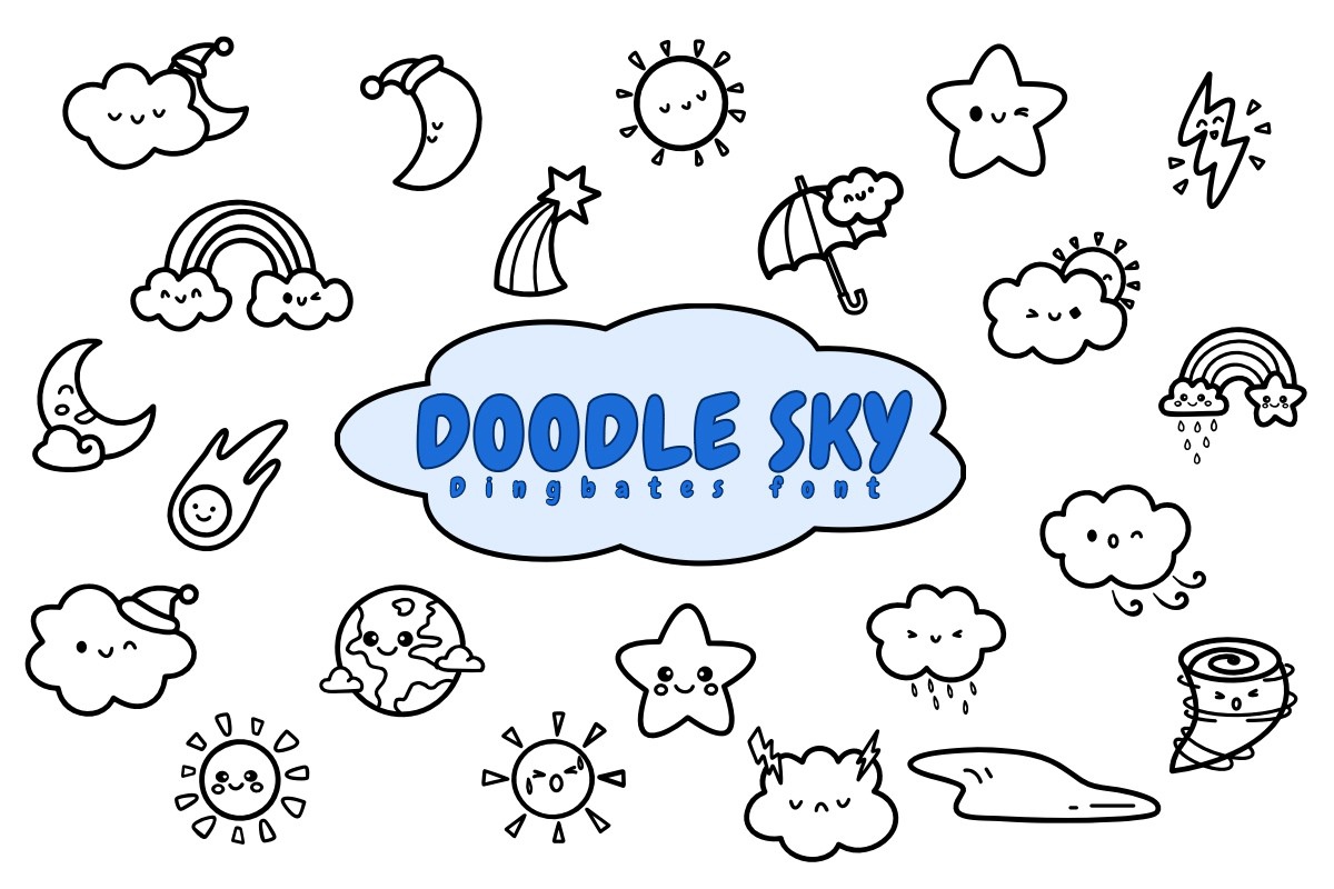 フォント Doodle Sky