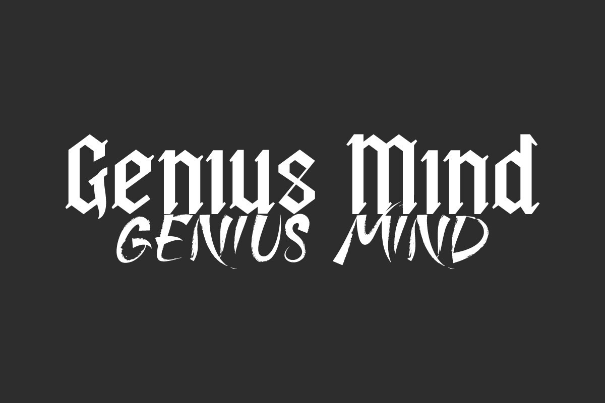 フォント Genius Mind