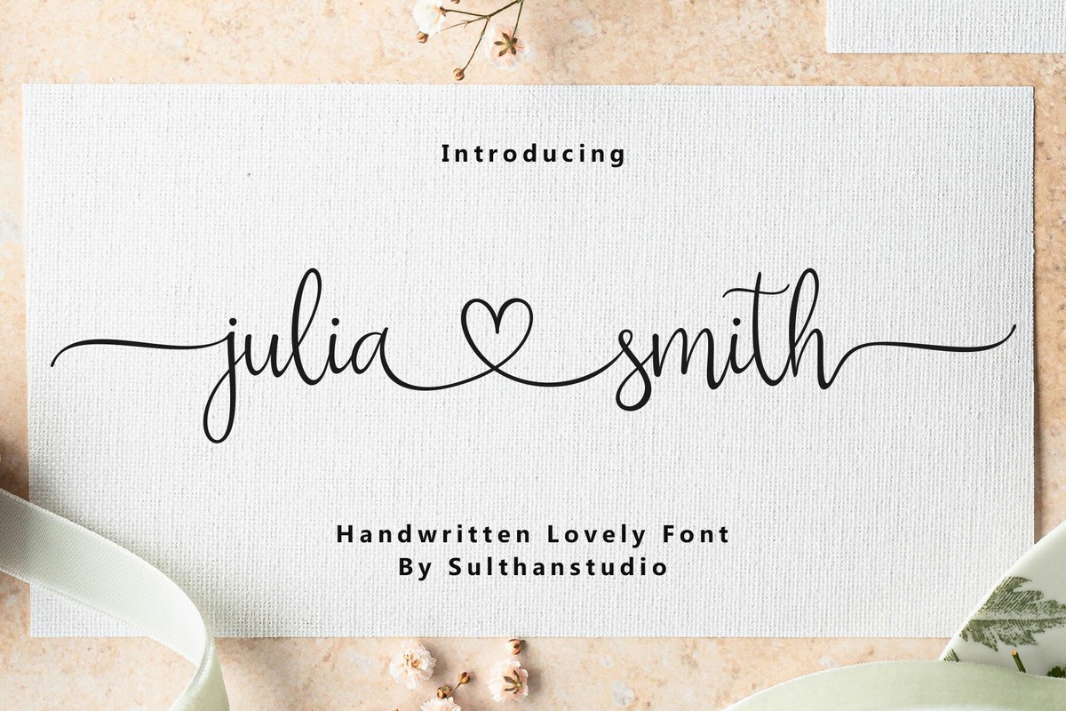 フォント Julia Smith