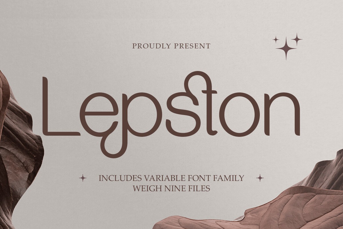 フォント Lepston