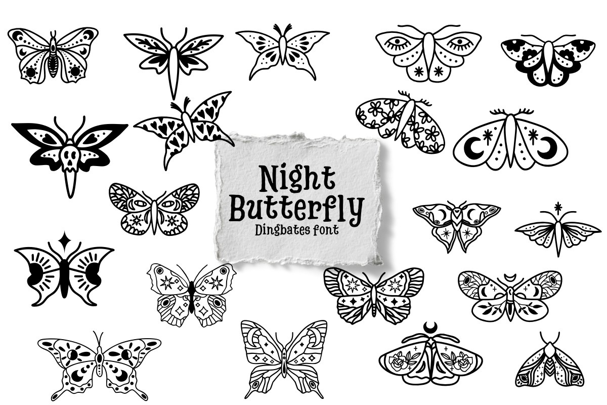 フォント Night Butterfly