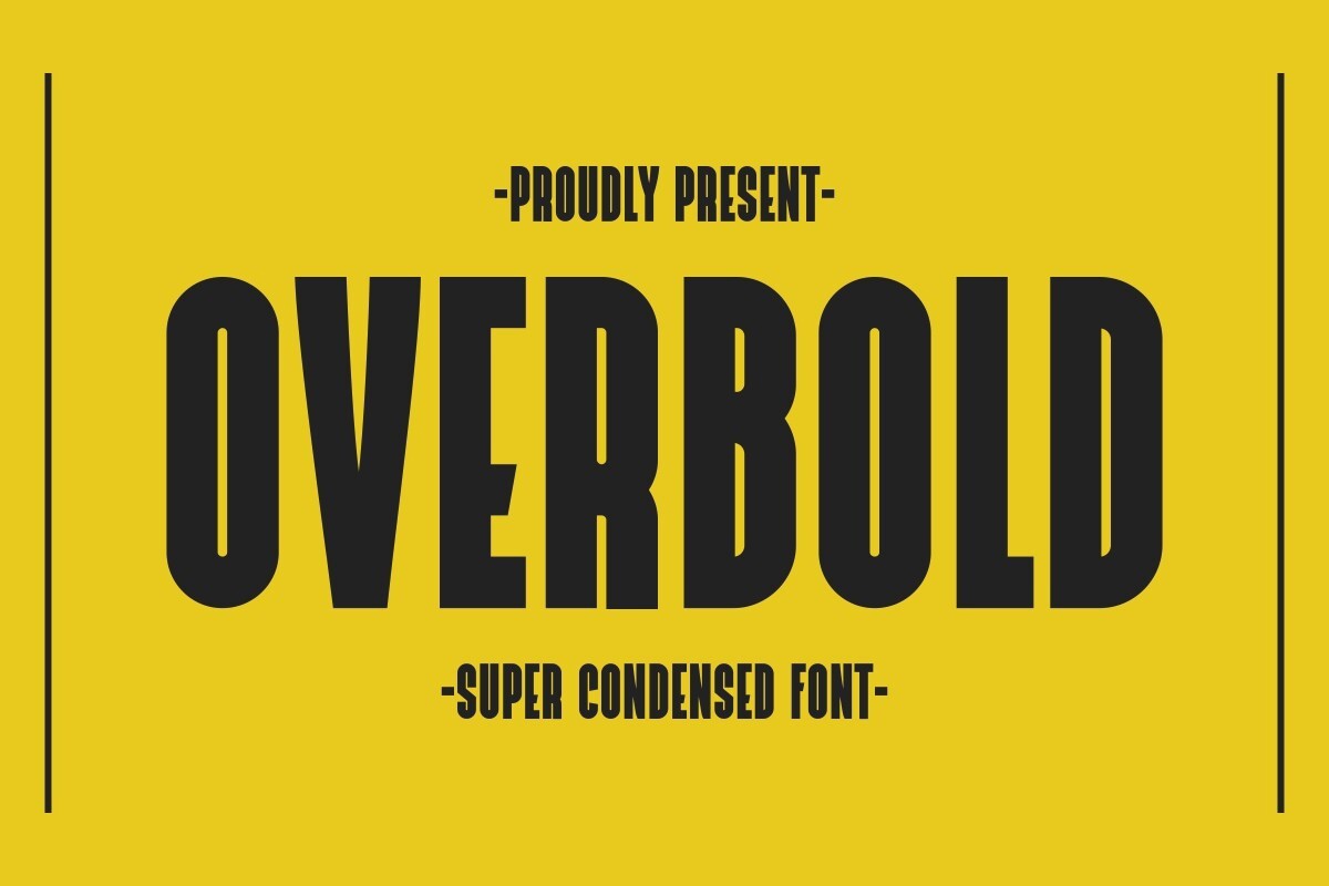 フォント Overbold