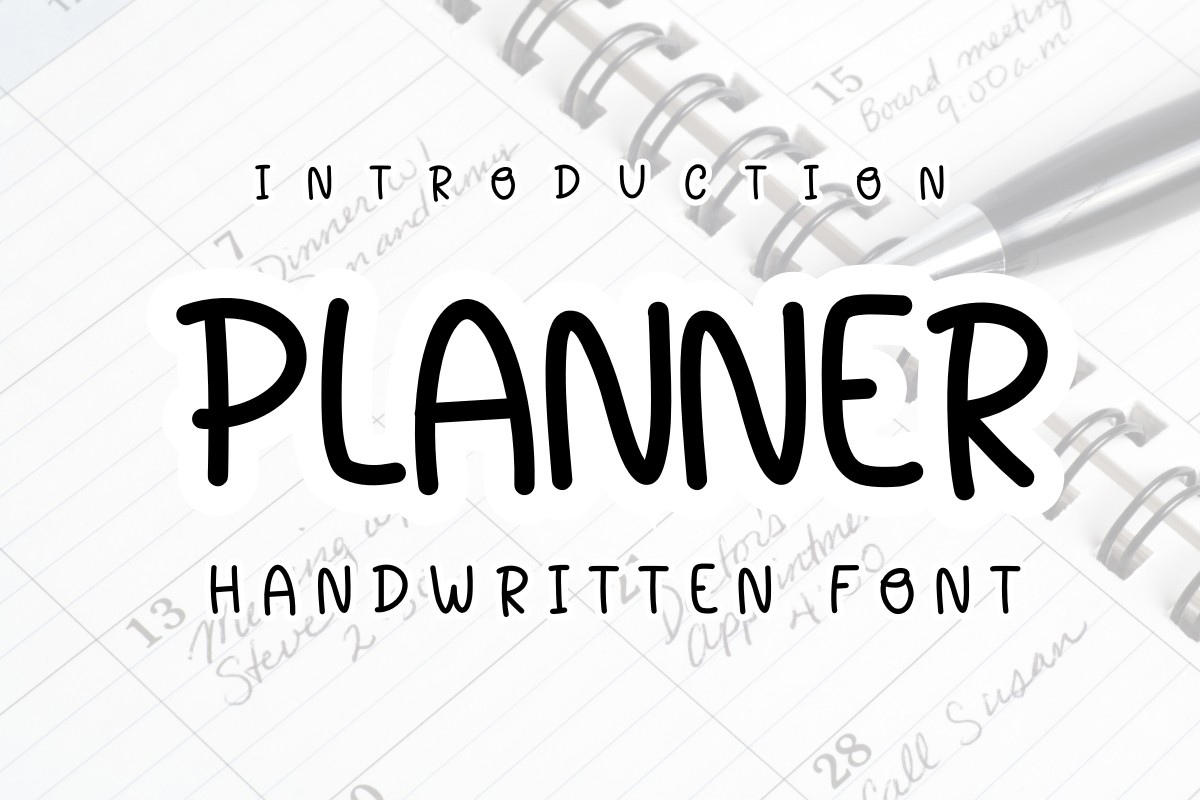 フォント Planner