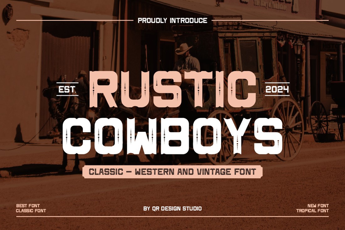 フォント Rustic Cowboys