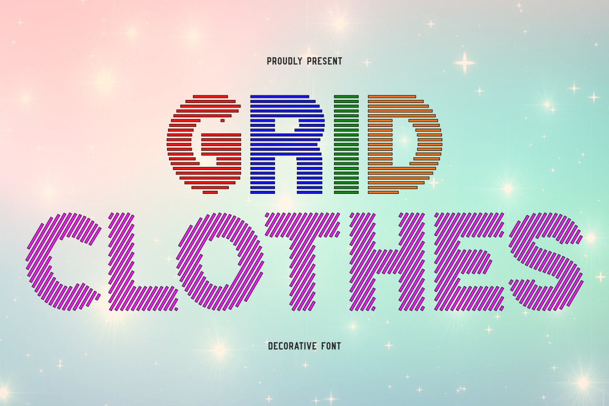 フォント Grid Clothes