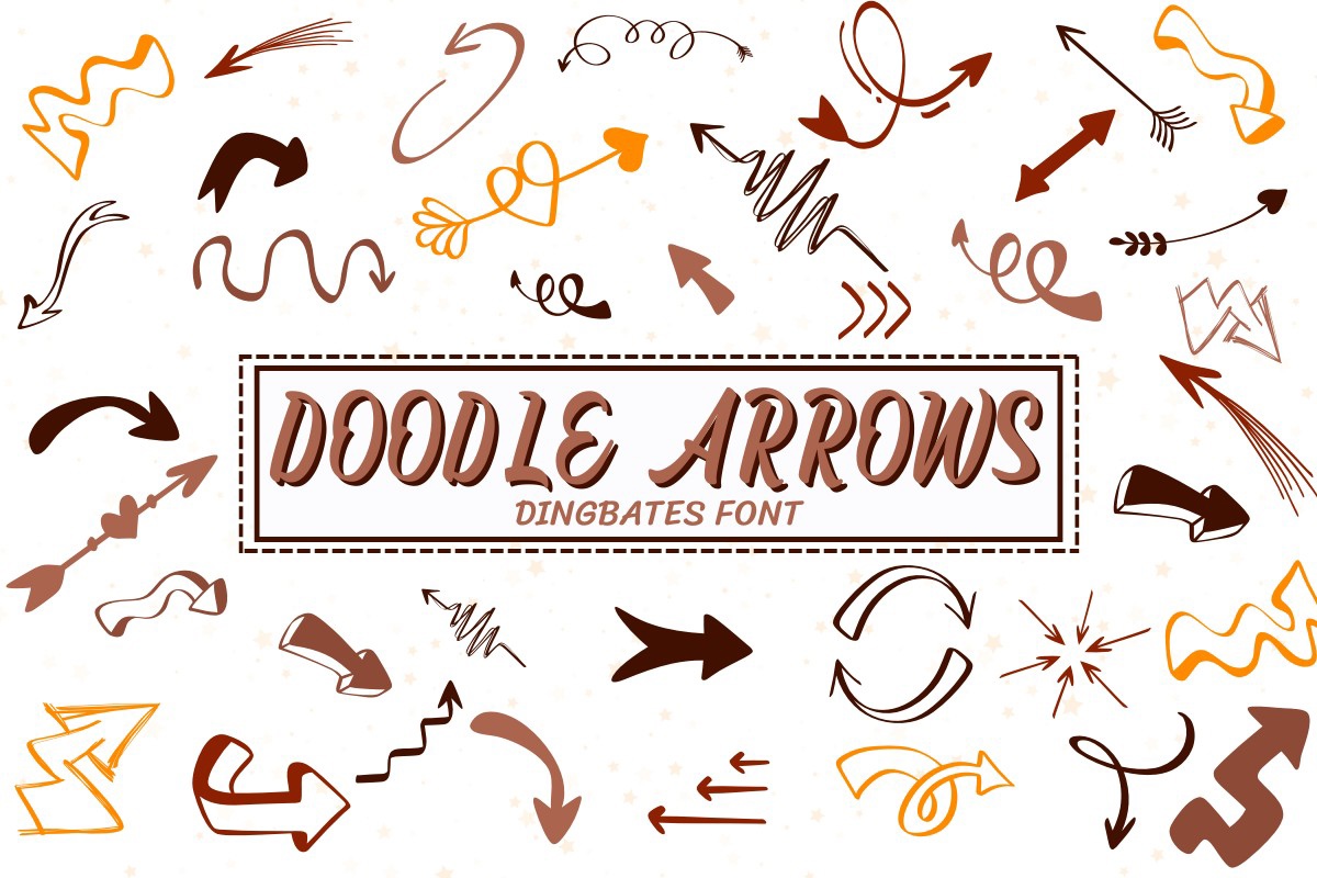フォント Doodle Arrows