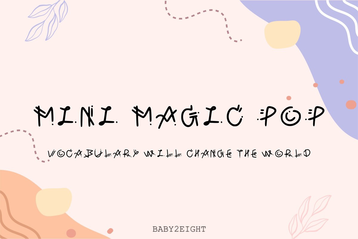 フォント B2E Mini Magic Pop