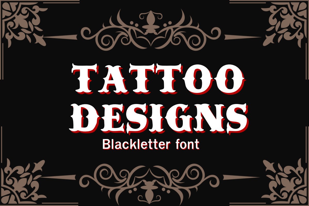 フォント Tattoo Designs