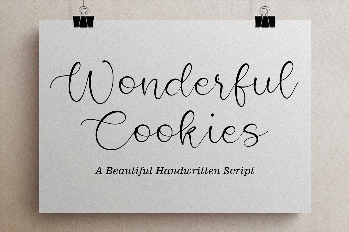 フォント Wonderful Cookies