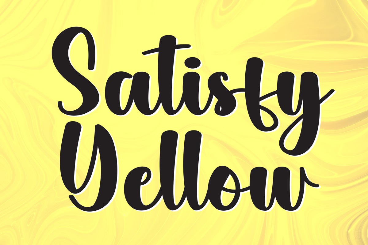 フォント Yellow Satisfy