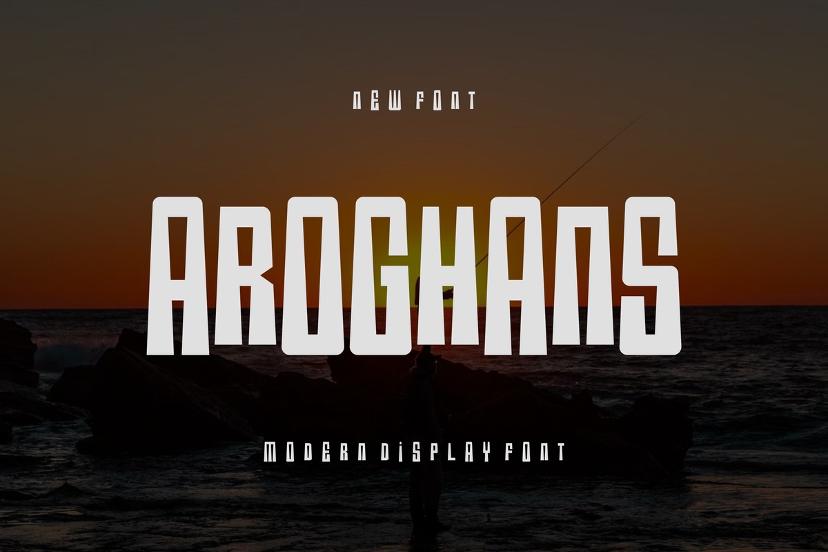フォント Aroghans