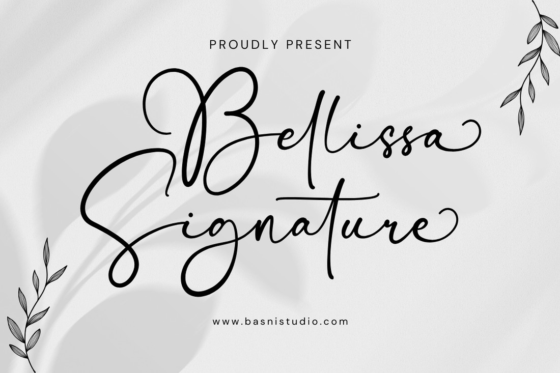 フォント Bellissa Signature