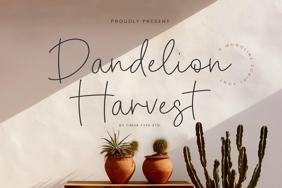 フォント Dandelion Harvest