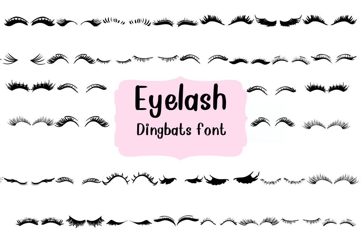 フォント Eyelash