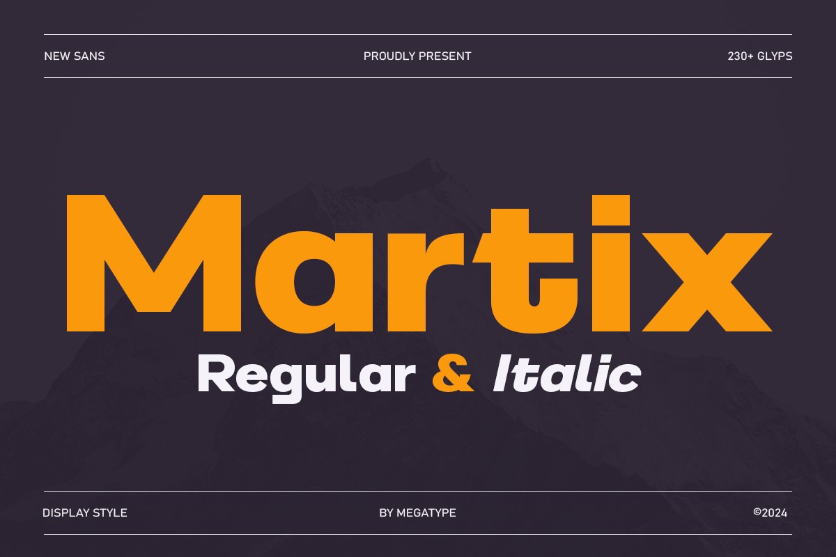 フォント Martix Sans Serif