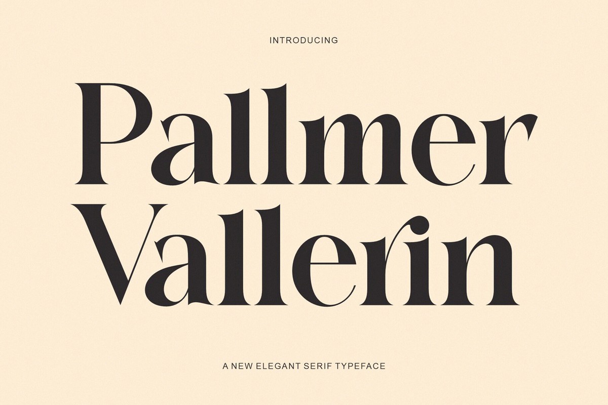 フォント Pallmer Vallerin