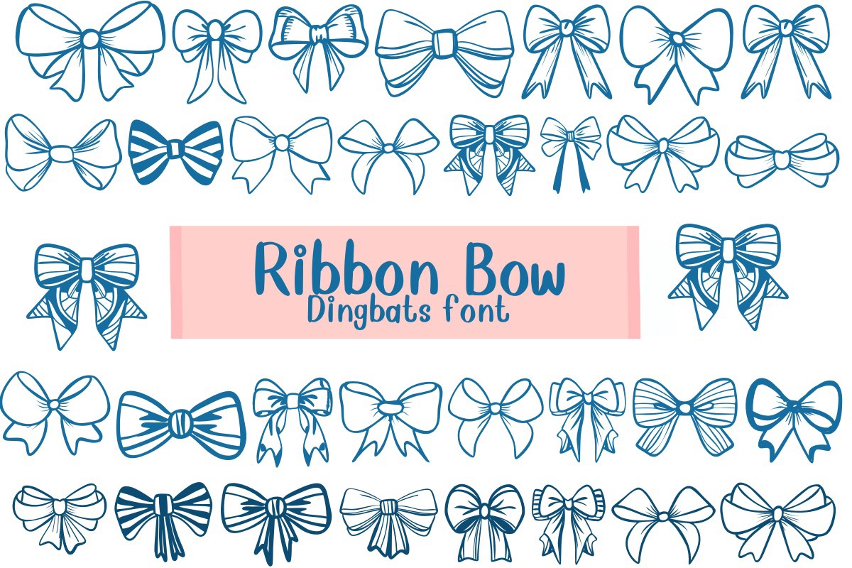 フォント Ribbon Bow
