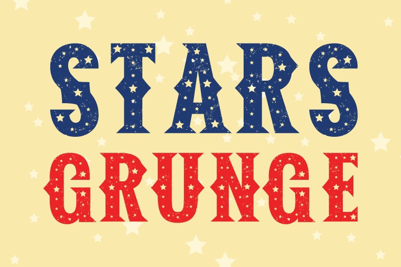 フォント Stars Grunge