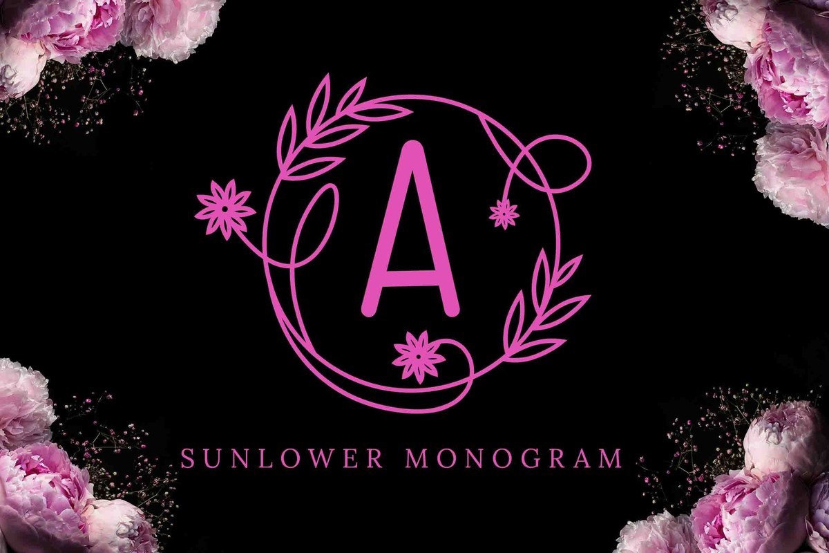 フォント Sunlower Monogram