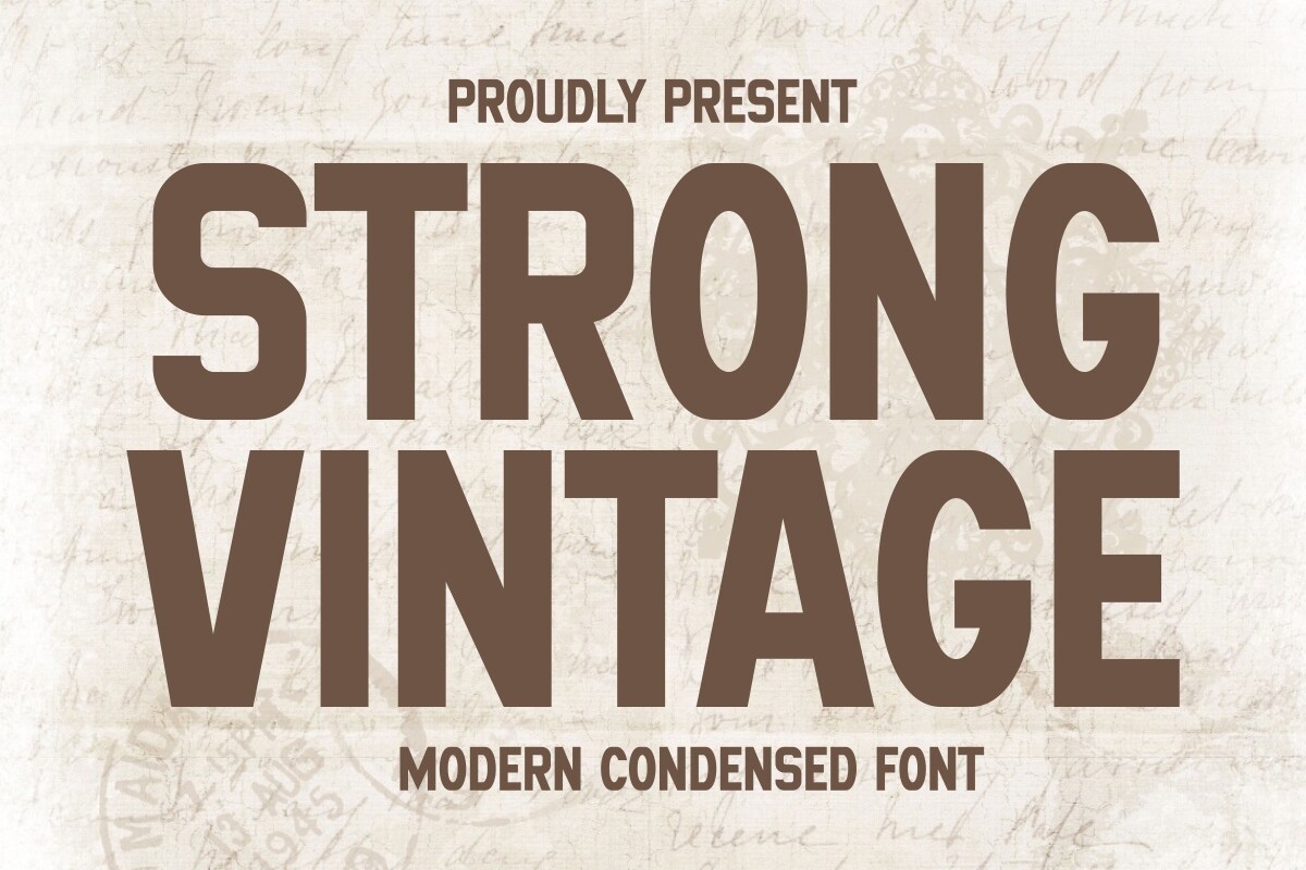 フォント Strong Vintage