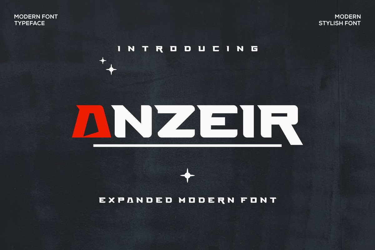 フォント Anzeir