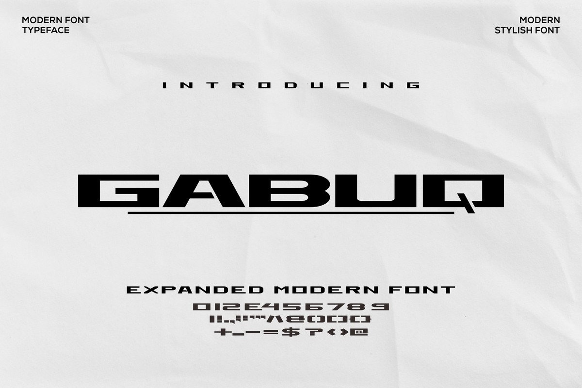 フォント Gabuq