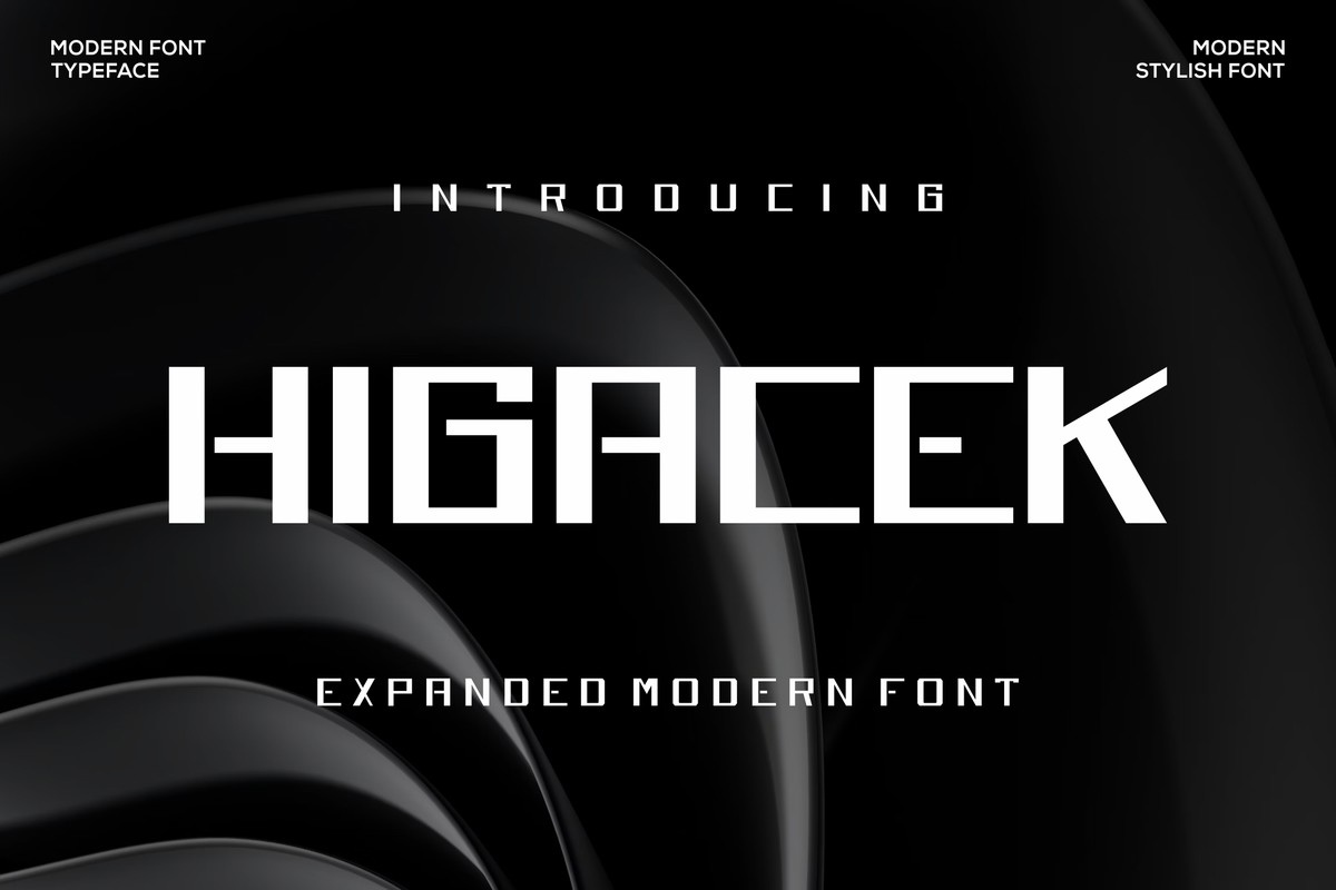 フォント Higacek