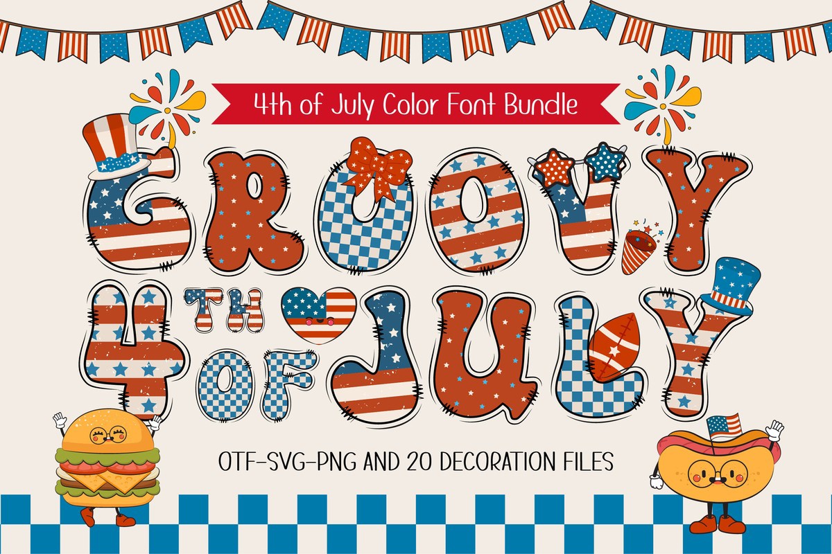 フォント Groovy 4th of July