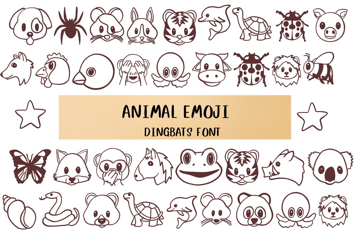 フォント Animal Emoji