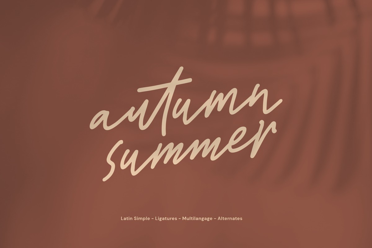 フォント Autumn Summer