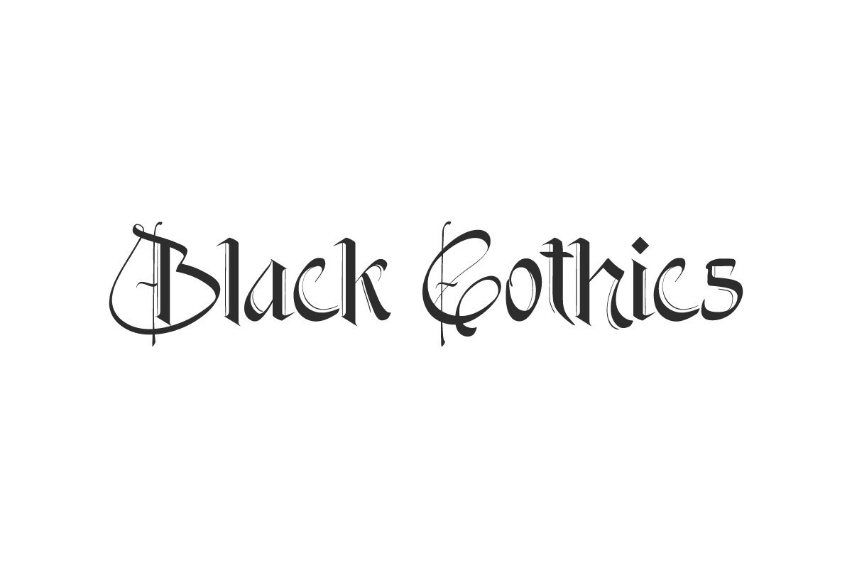 フォント Black Gothics